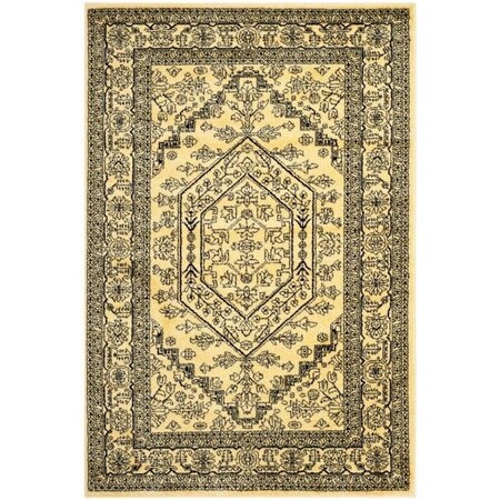 Safavieh 8 X 10 Ft. Large Rectangle Casual Adirondack, Gold And Black Power Loomed Rug ADR108H-8